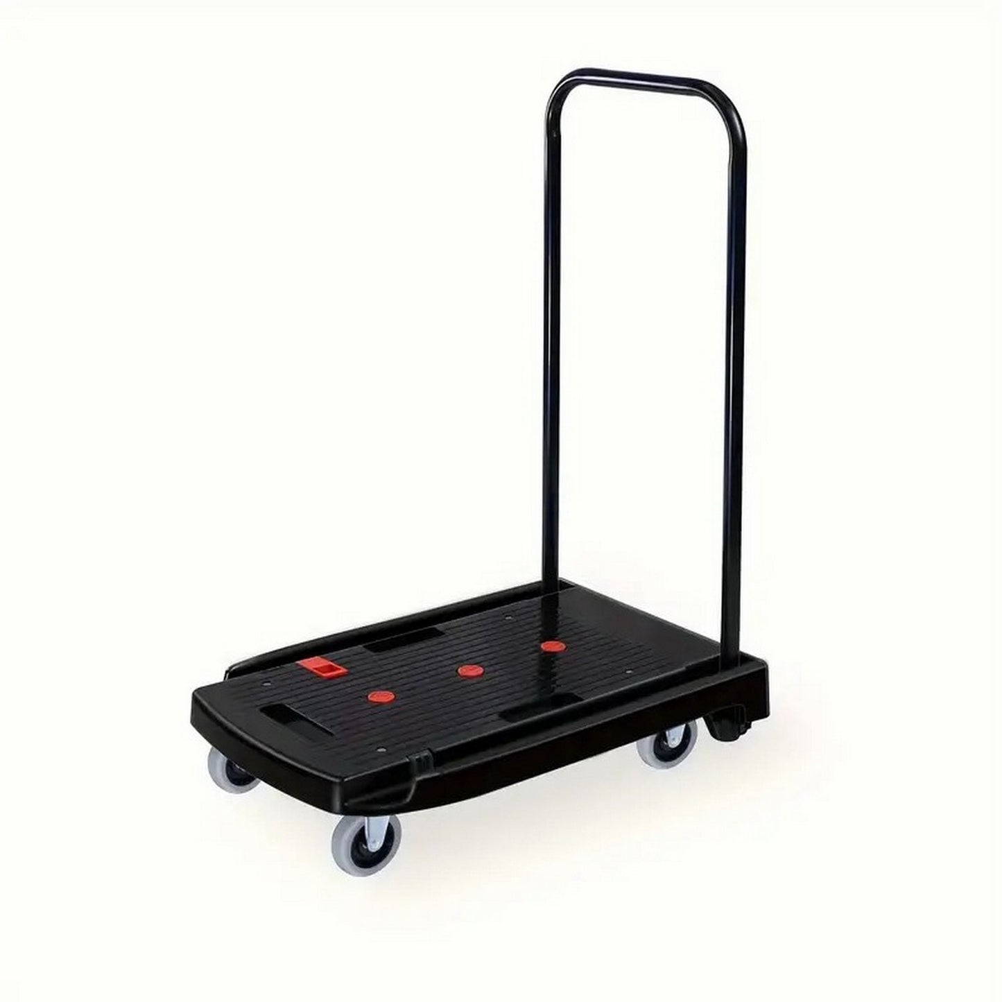 330 pound capacity black plastic steel body foldable trolley