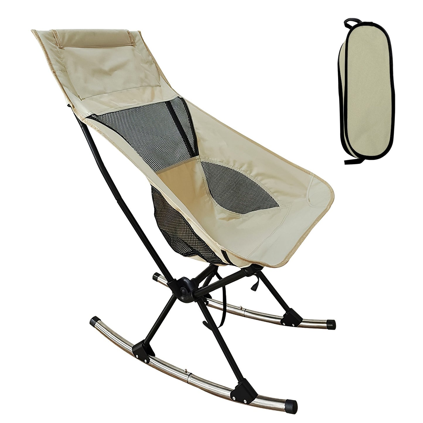 Portable Camping Rocking Chair 198LBS Weight Capacity