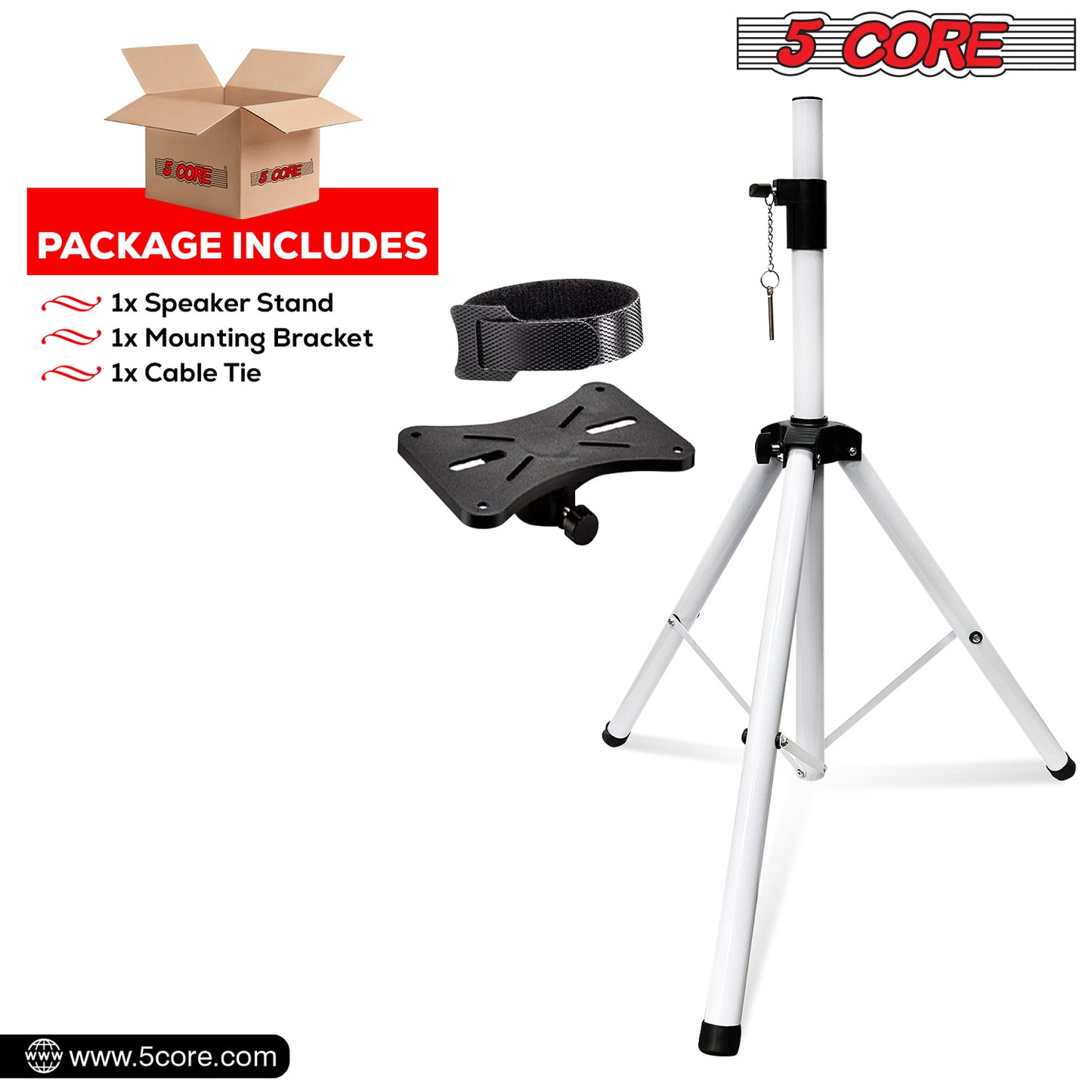 5 Core Speaker Stand Tripod Floor