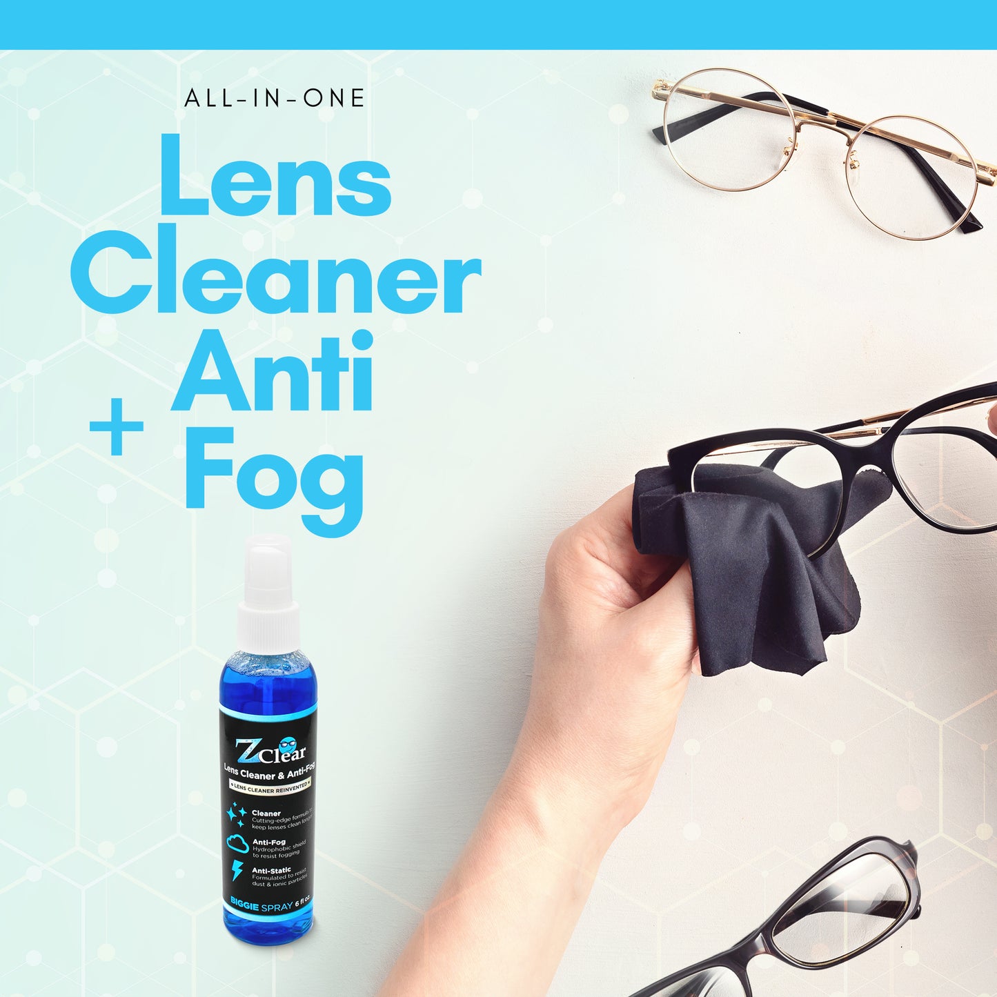 Z Clear Anti Fog Lens Cleaner Spray 2 oz