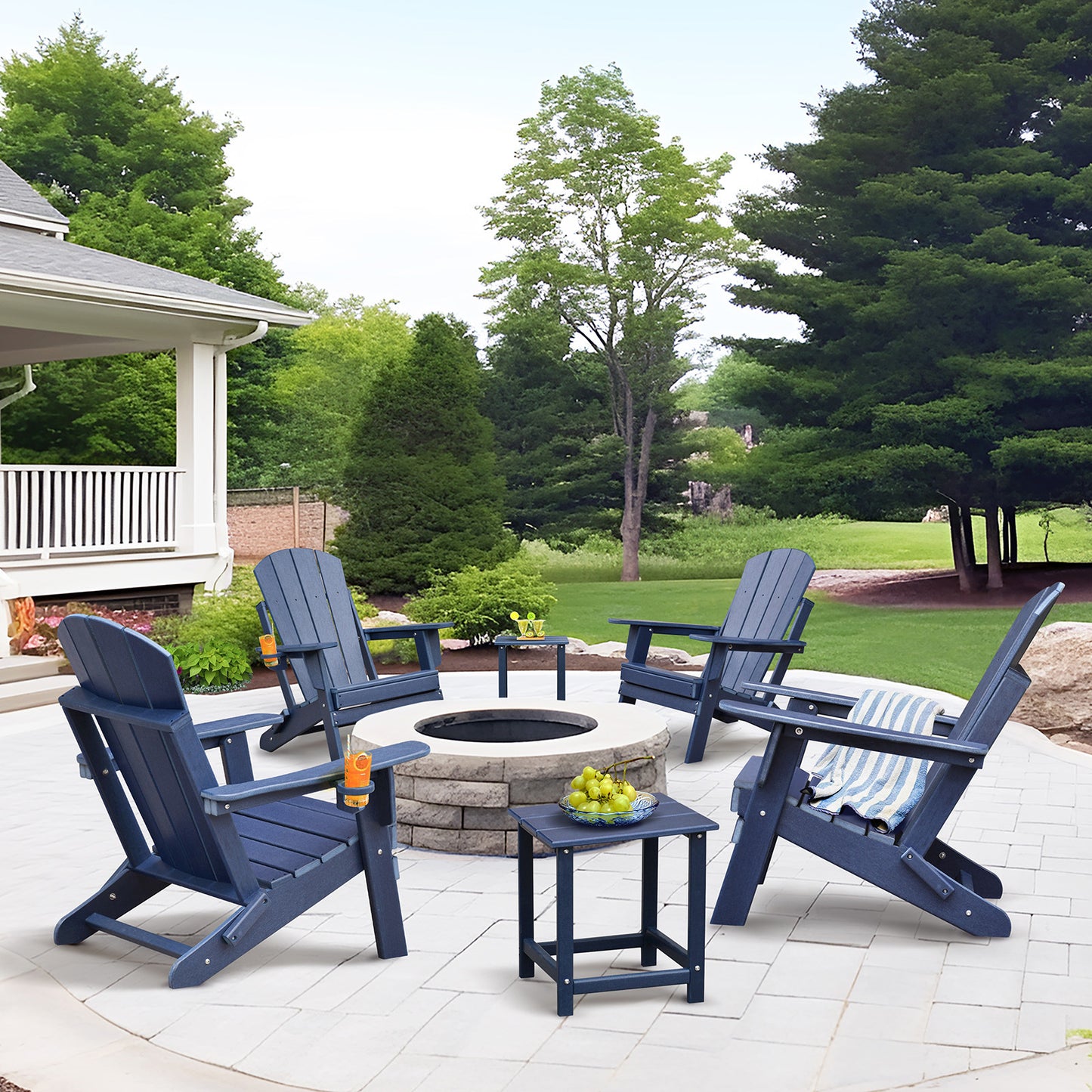 3 PCS Folding Adirondack Sets