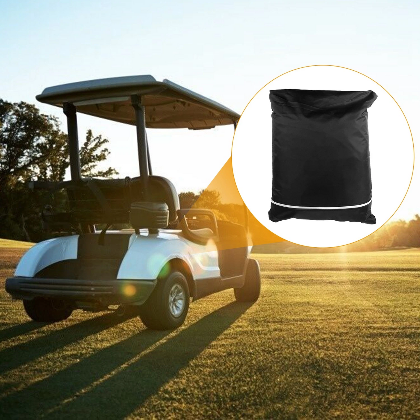 Universal 4-seater golf cart cover 210D  and UV resistant outdoor cover suitable for golf carts