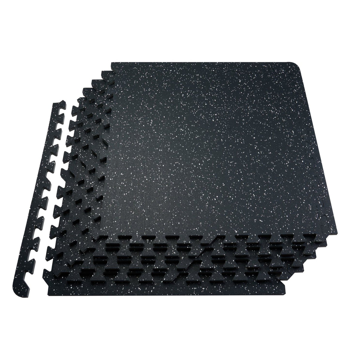 25 PCS 0.56" Thick Gym Floor Mats, 24"x24" EVA Foam & Rubber