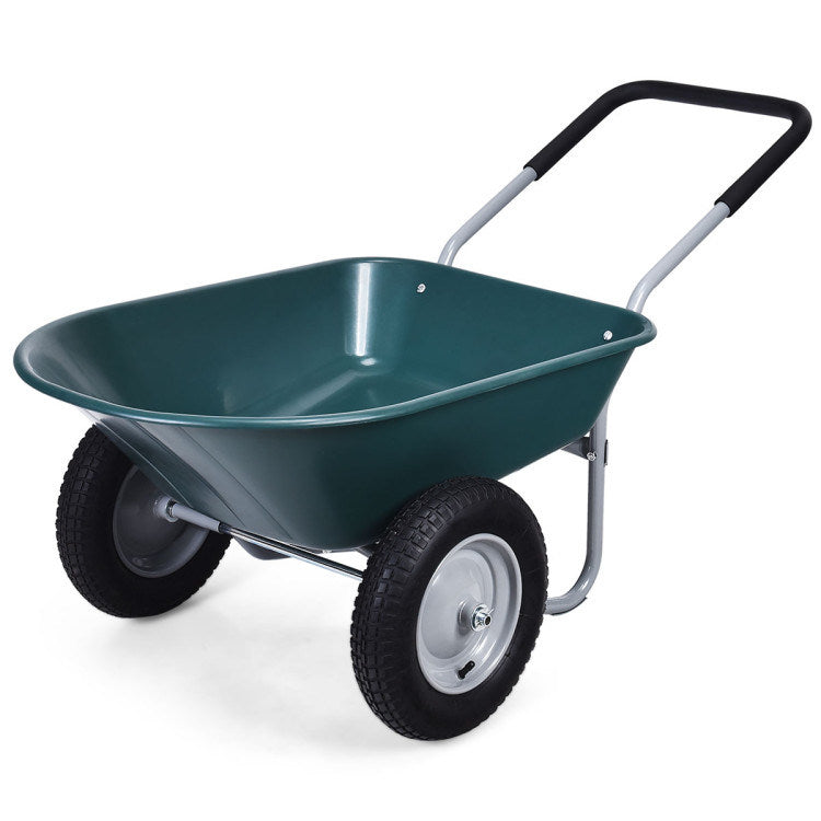 2 Tire Heavy-duty Dolly Utility Cart Wheelbarrow Garden Cart