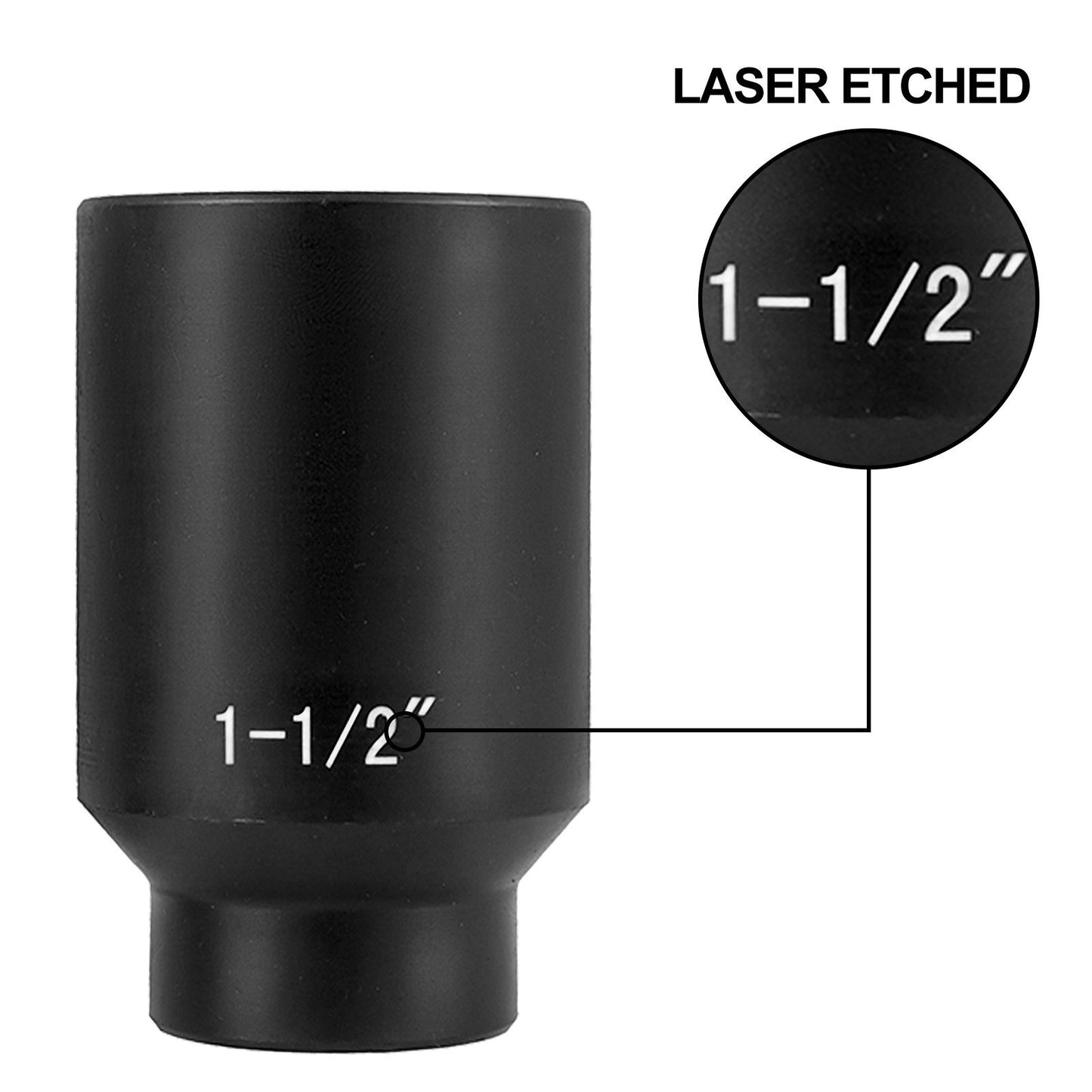 Impact Socket Set 1/2 Inches 19 Piece Impact Sockets