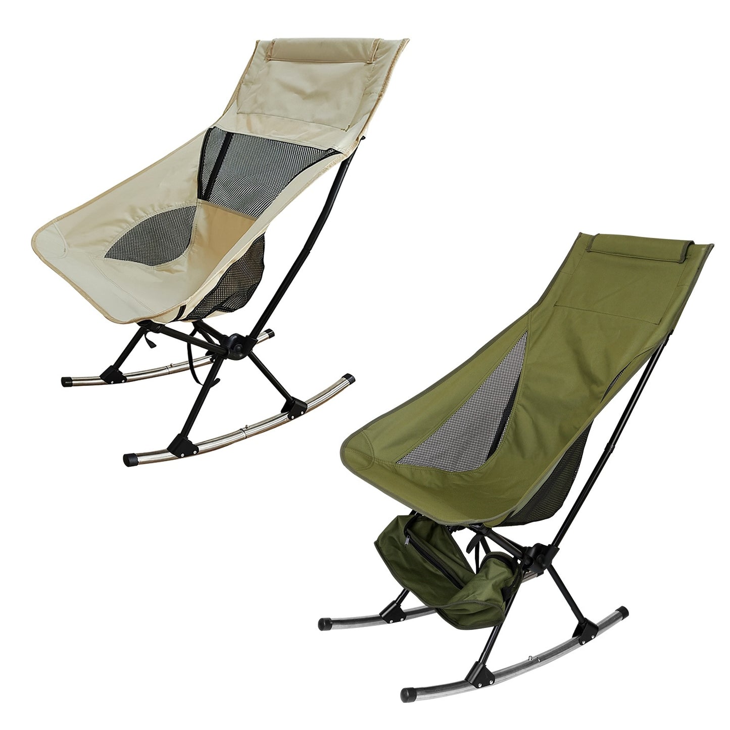 Portable Camping Rocking Chair 198LBS Weight Capacity