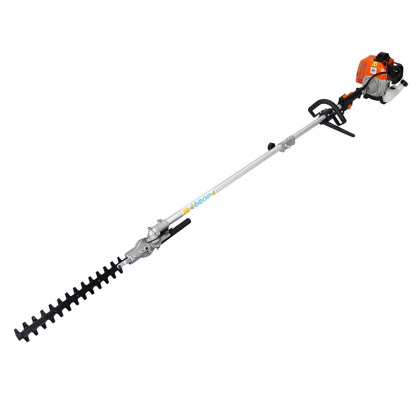 10 in 1 Multi-Functional Trimming Tool, 52CC 2-Cycle Garden Tool System with Gas Pole Saw, Hedge Trimmer, Grass Trimmer, and Brush Cutter EPA Compliant