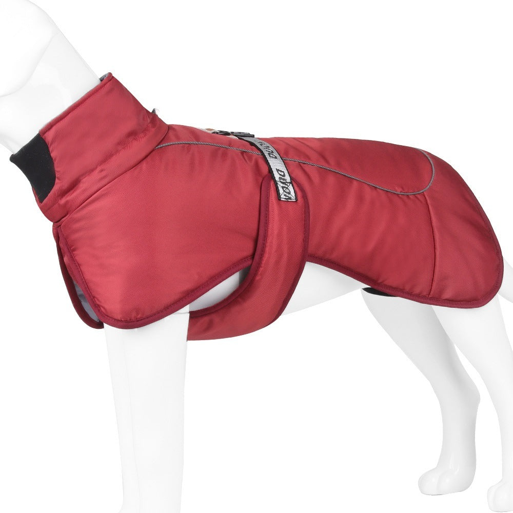 Large Dog Winter Coat Wind-proof Reflective Anxiety Relief Soft Wrap Calming Vest For Travel