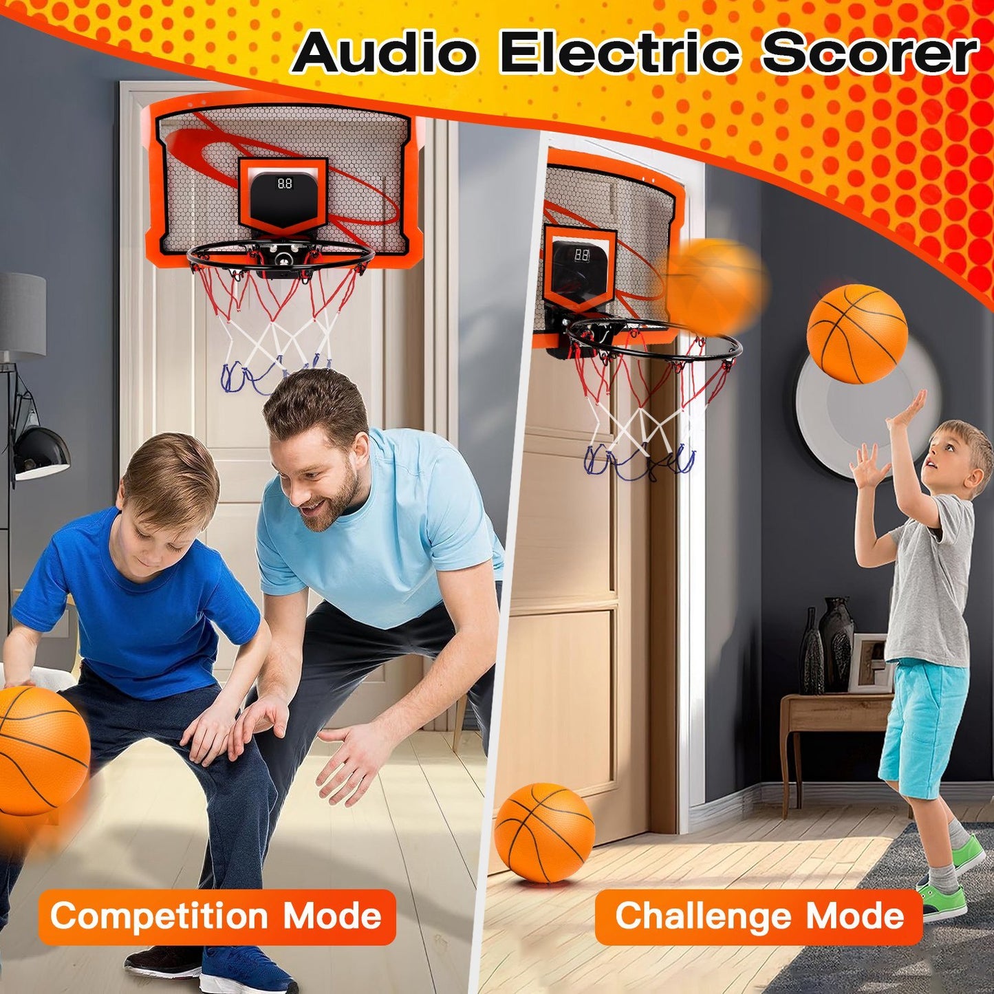 Indoor Mini Basketball Hoop Set