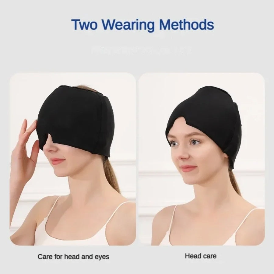 Gel Hot Cold Therapy Headache Pain Relief Cap 360° Massage