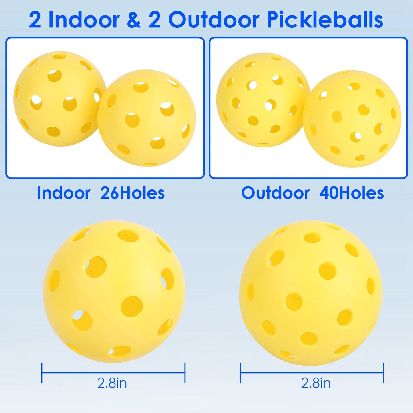 Portable Pickleball Net Set 22ft Regulation Size