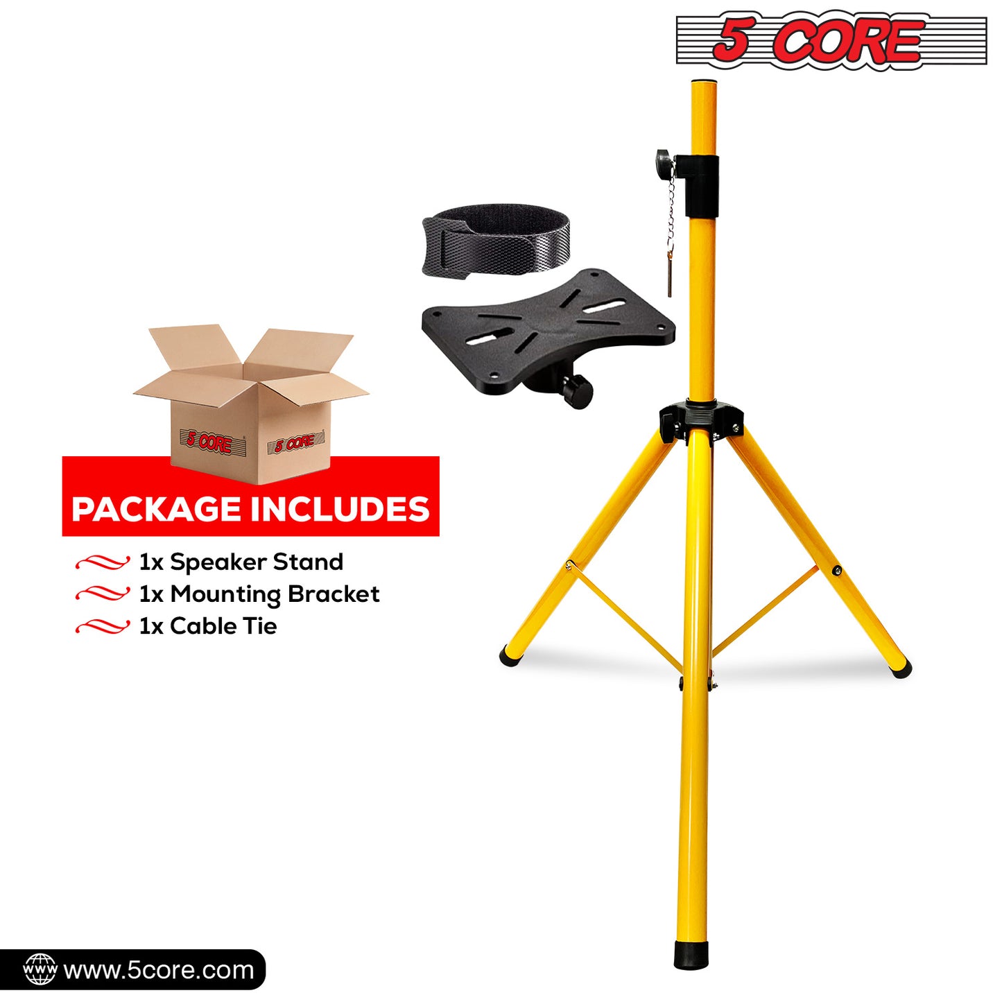 5 Core Speaker Stand Tripod Floor