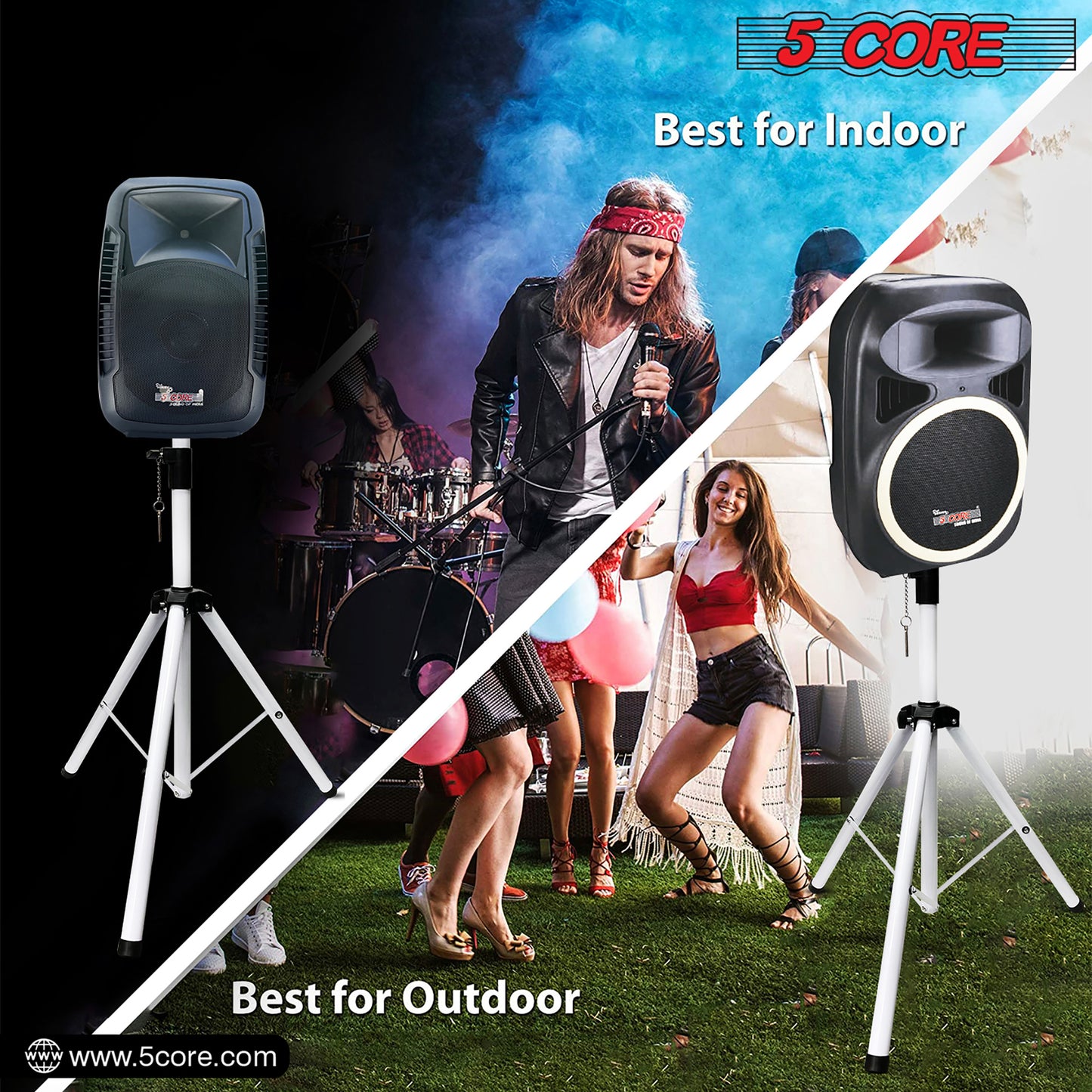 5 Core Speaker Stand Tripod Floor