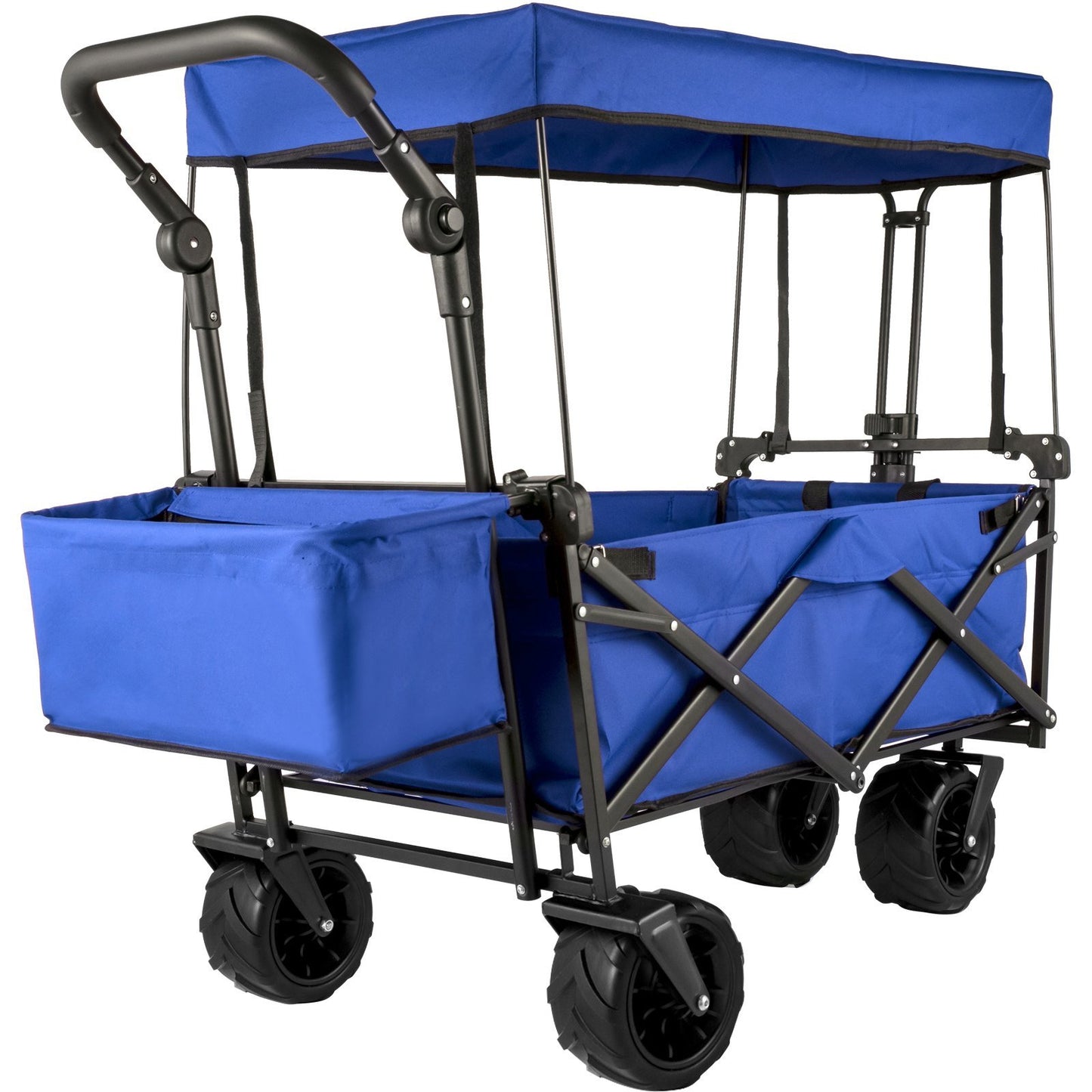 Extra Large Collapsible Garden Cart with Removable Canopy