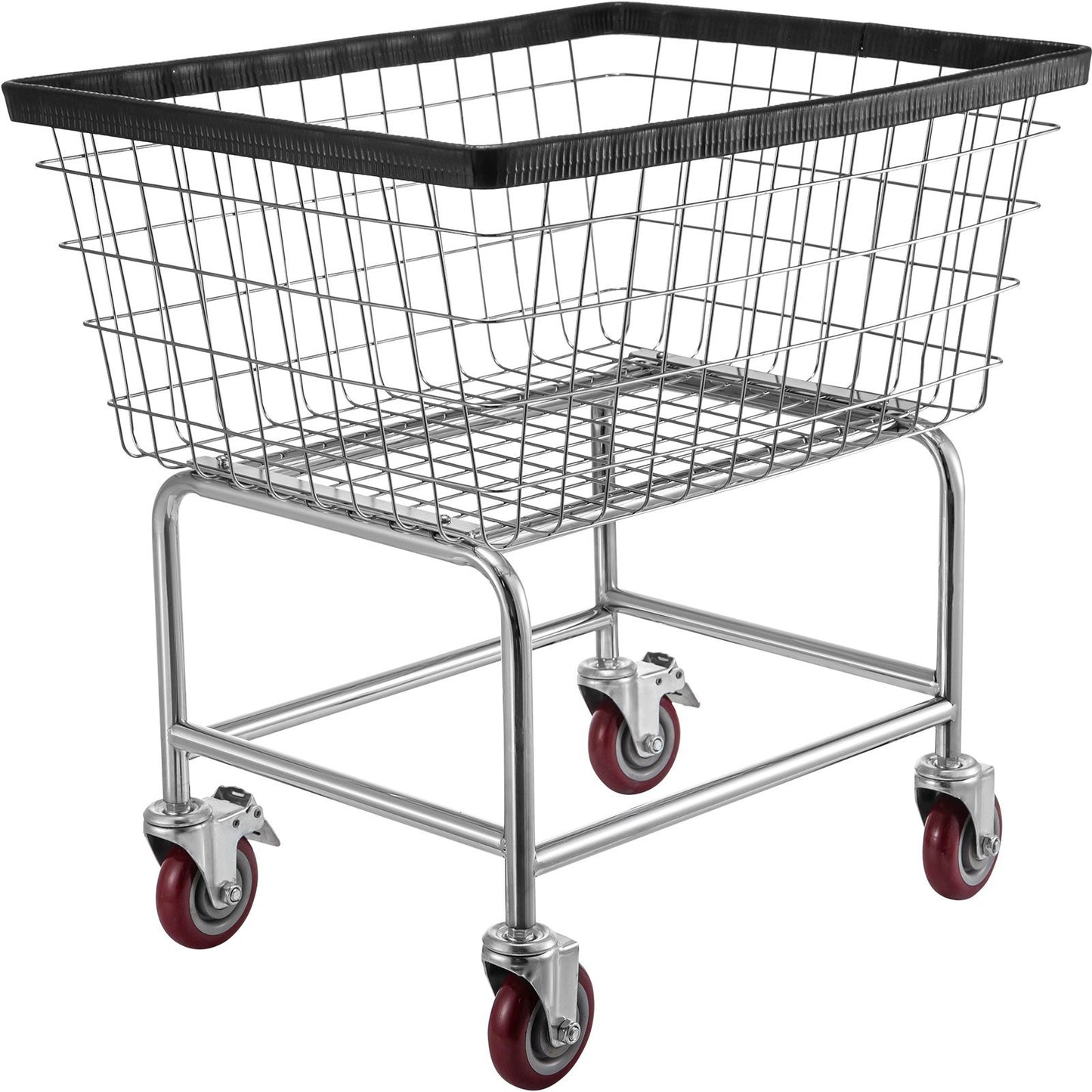 2.5 Bushel Wire Laundry Basket with Wheels