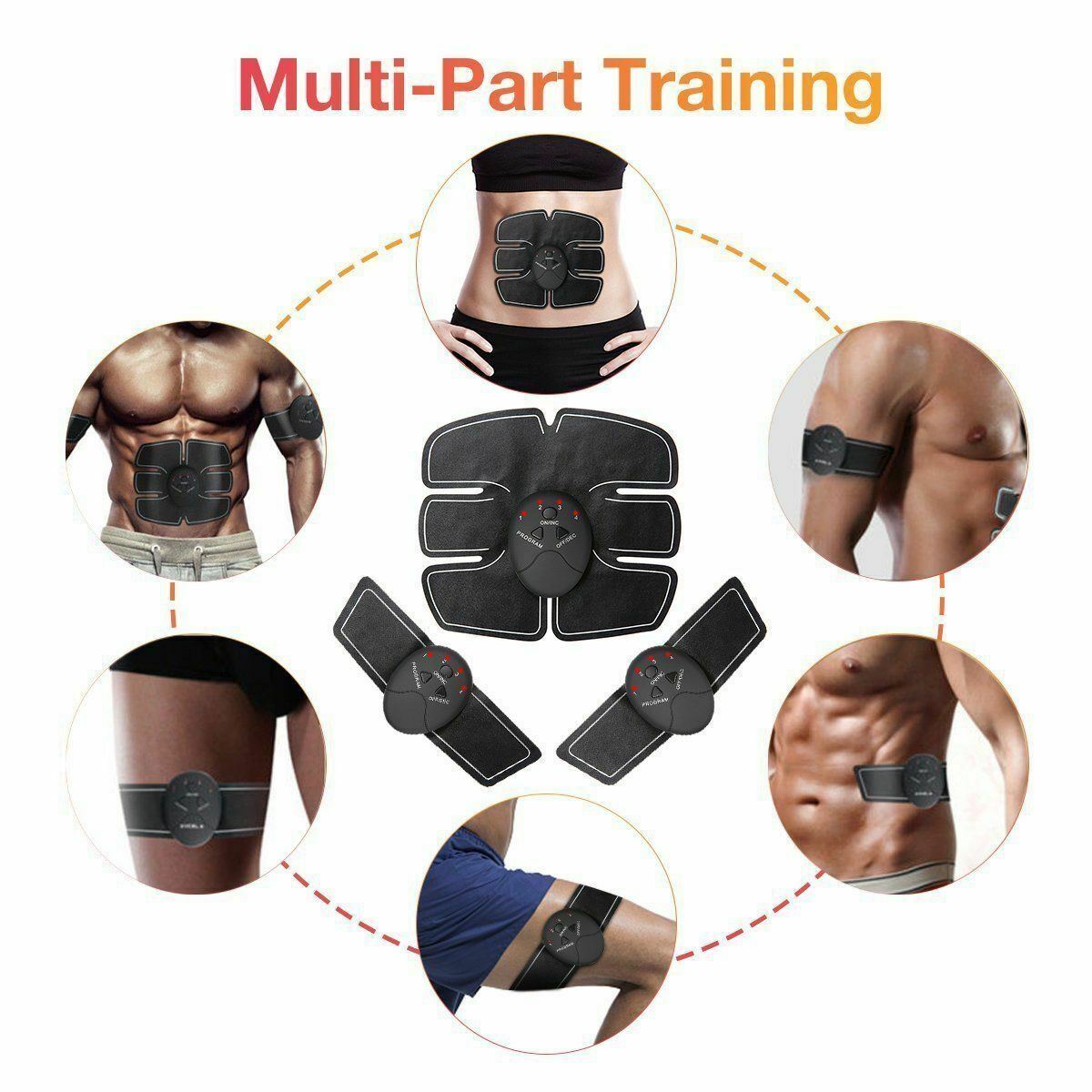 Electric Muscle Toner Machine ABS Toning Belt Simulation