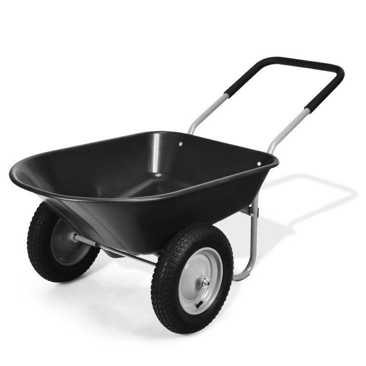 2 Tire Heavy-duty Dolly Utility Cart Wheelbarrow Garden Cart