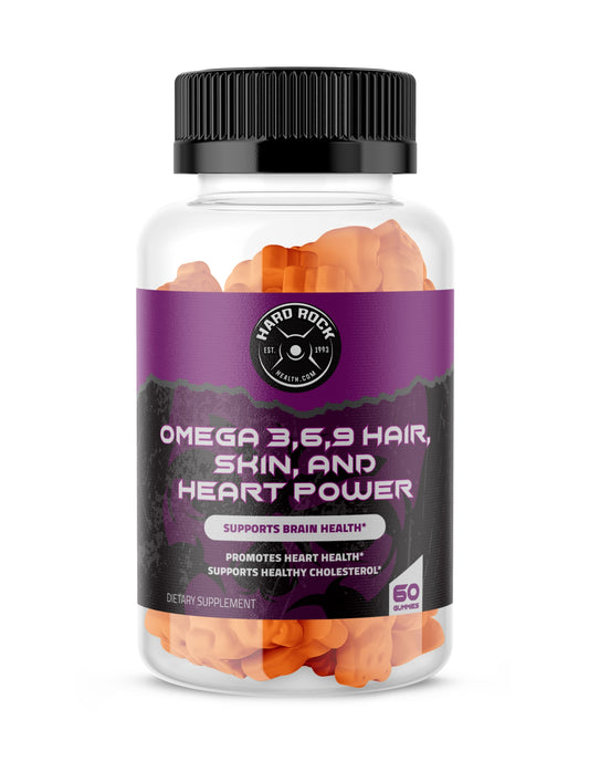 Omega 3,6, 9 Gummies for Hair, Skin, and Heart Health