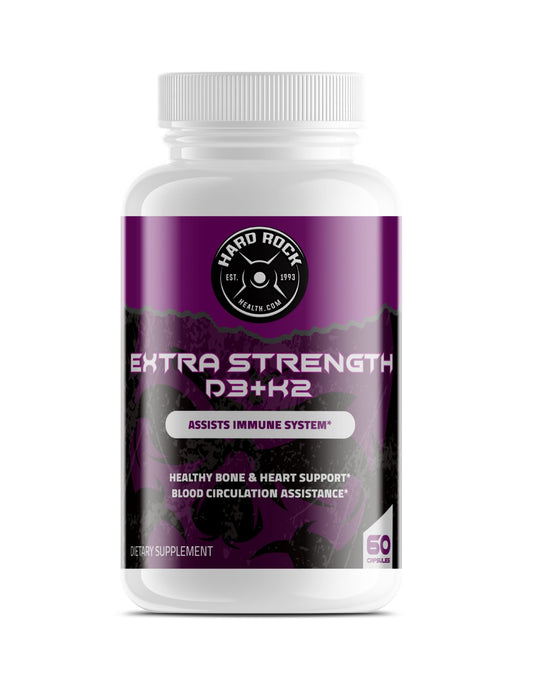 Vitamin D3+K2 for Extra Strength- 60 Capsules
