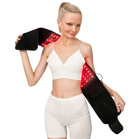 126Pcs LED Red Light Therapy Belt 660nm 850nm Waist Wrap Pad Pain Relief Weight Loss