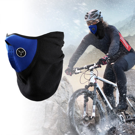 Half Face Mask Breathable Windproof Dustproof Neck Warmer for Bike Motorcycle Racing- Hard Rock Health