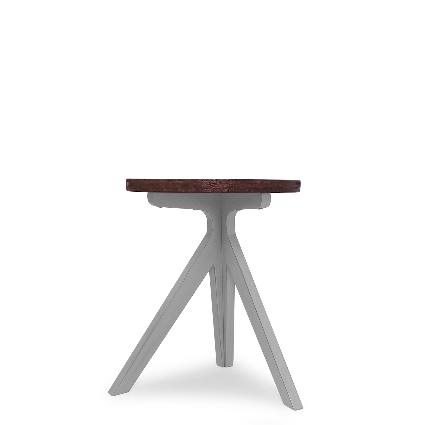 Unique Design Minimalist Vintage End Table, Brown, 20"x20"x23.6"