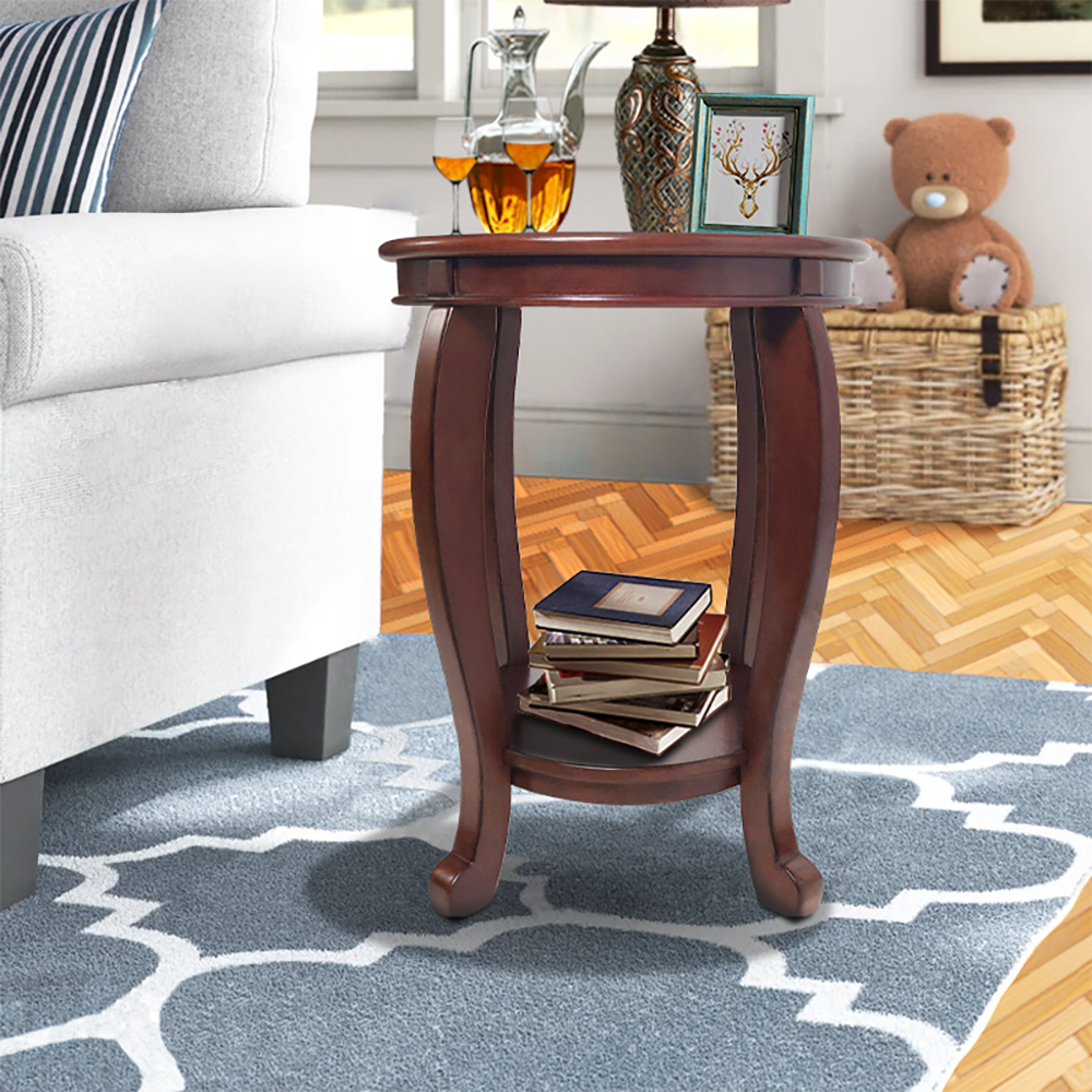 Rustic Decorative End Table, 25\" x 25\" x 20\"