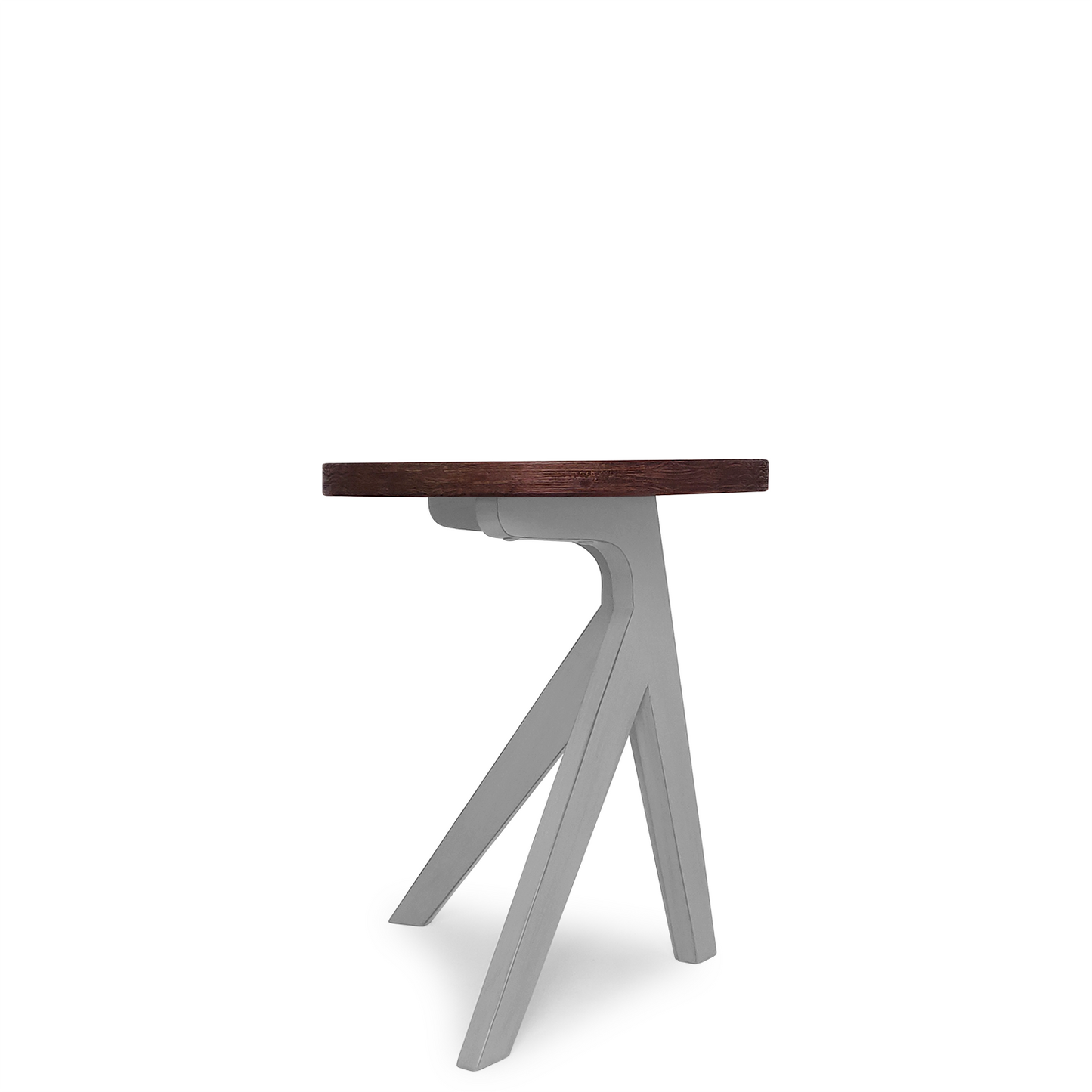 Unique Design Minimalist Vintage End Table, Brown, 20"x20"x23.6"