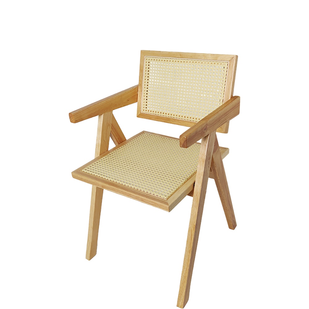 Rustic Natural Light Color Rattan Chair